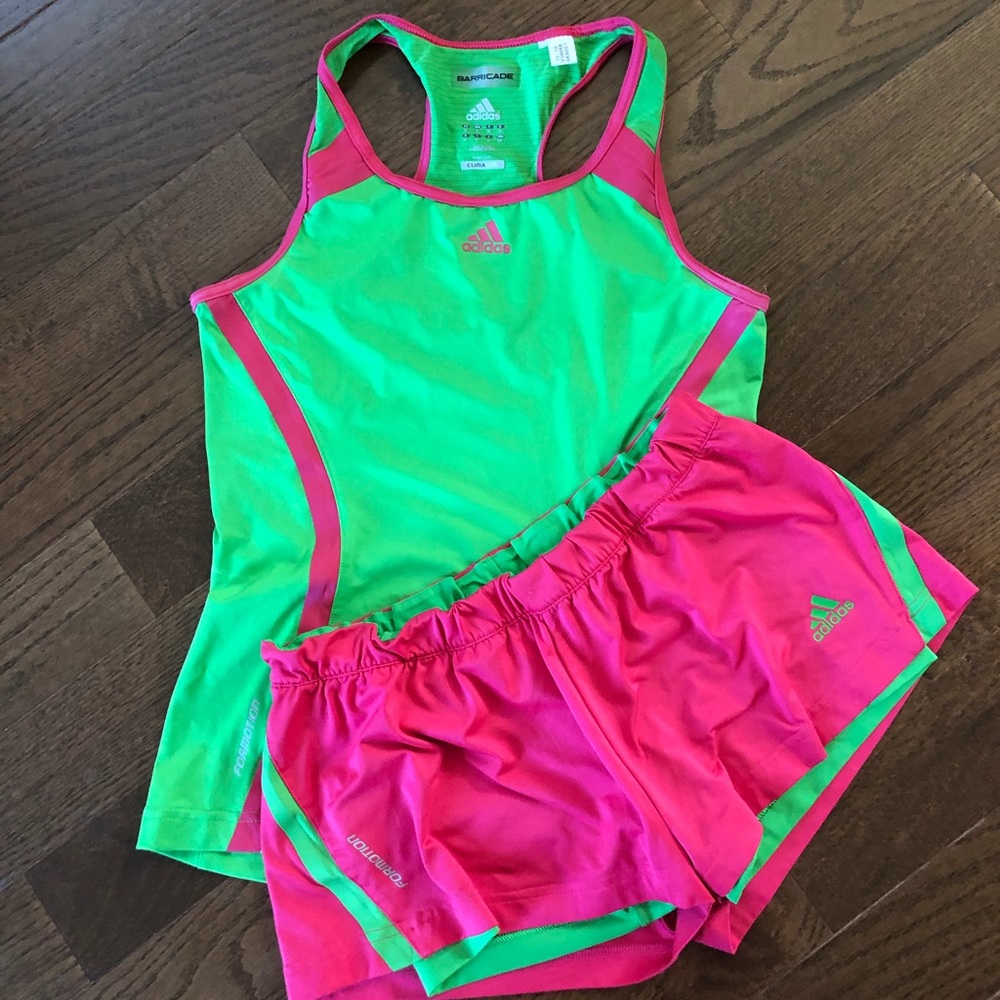 Adidas Barricade athletic outfit set